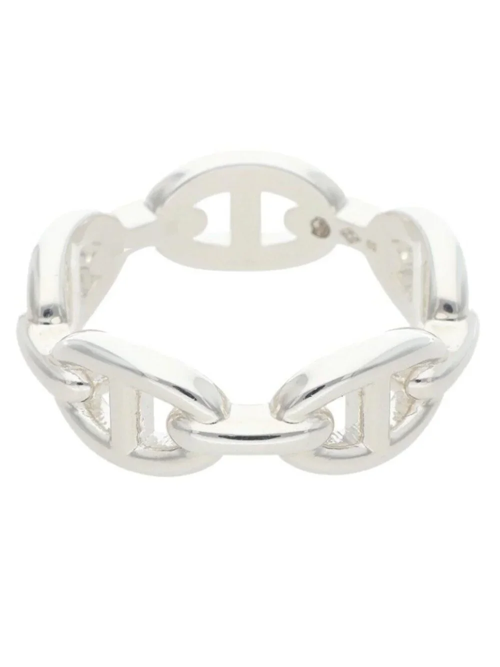 Hermes Chaine D'ancre Enchainee PM Silver Ring